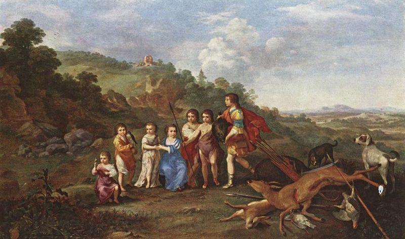 Cornelis van Poelenburch Children of Frederick V Prince Elector of Pfalz and King of Bohemia France oil painting art